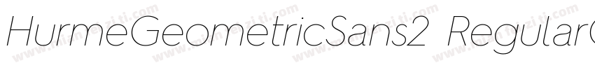 HurmeGeometricSans2 RegularObl字体转换